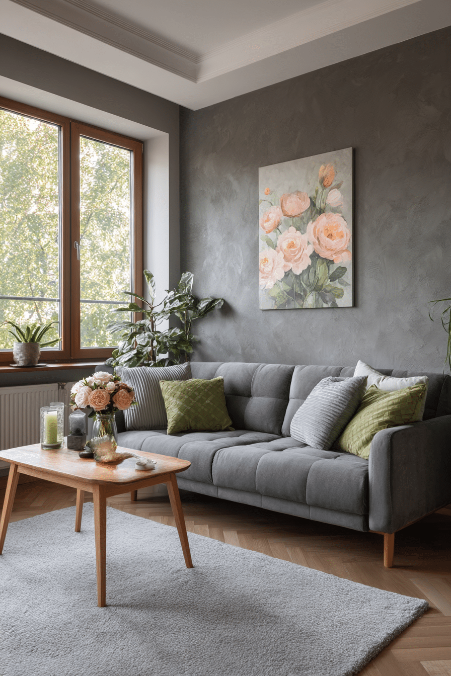 happy3287 living room space worm gray sofa mushroom color wall bd3da1a1 74b8 40f4 b61e 60a394fd0b89